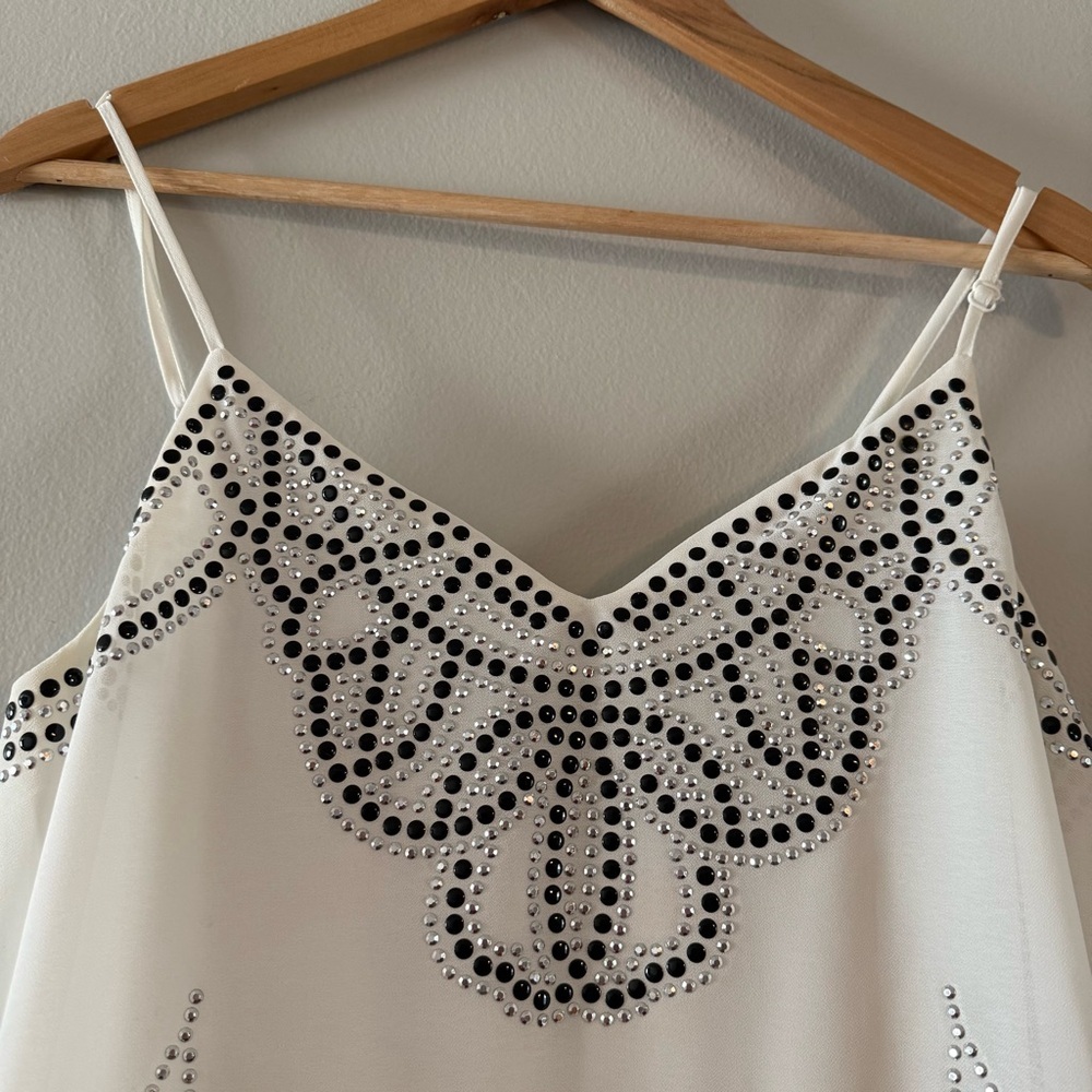 Ruby Rox Black and White Embellished Dress - Picture 6 of 10